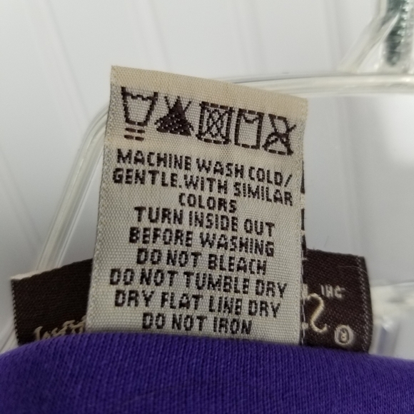 Isaac's Designs Casuals 3/4 Cut Out Sleeve Top Stretchy Rhinestone Purple Sz 1XL - Picture 9 of 11